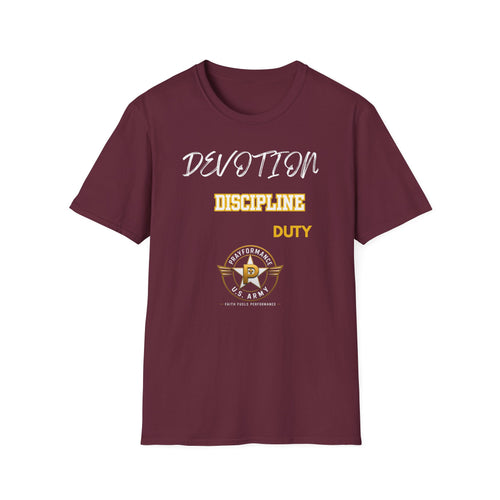 Devotion Discipline Duty Unisex Softstyle T-Shirt