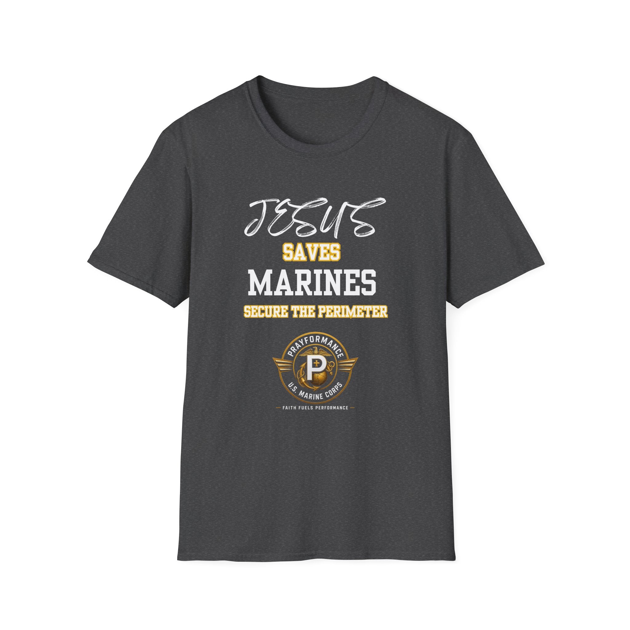 Marines Secure the Perimeter Unisex Softstyle T-Shirt