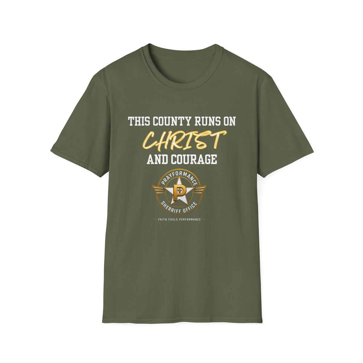 CHRIST AND COURAGE Unisex Softstyle T-Shirt
