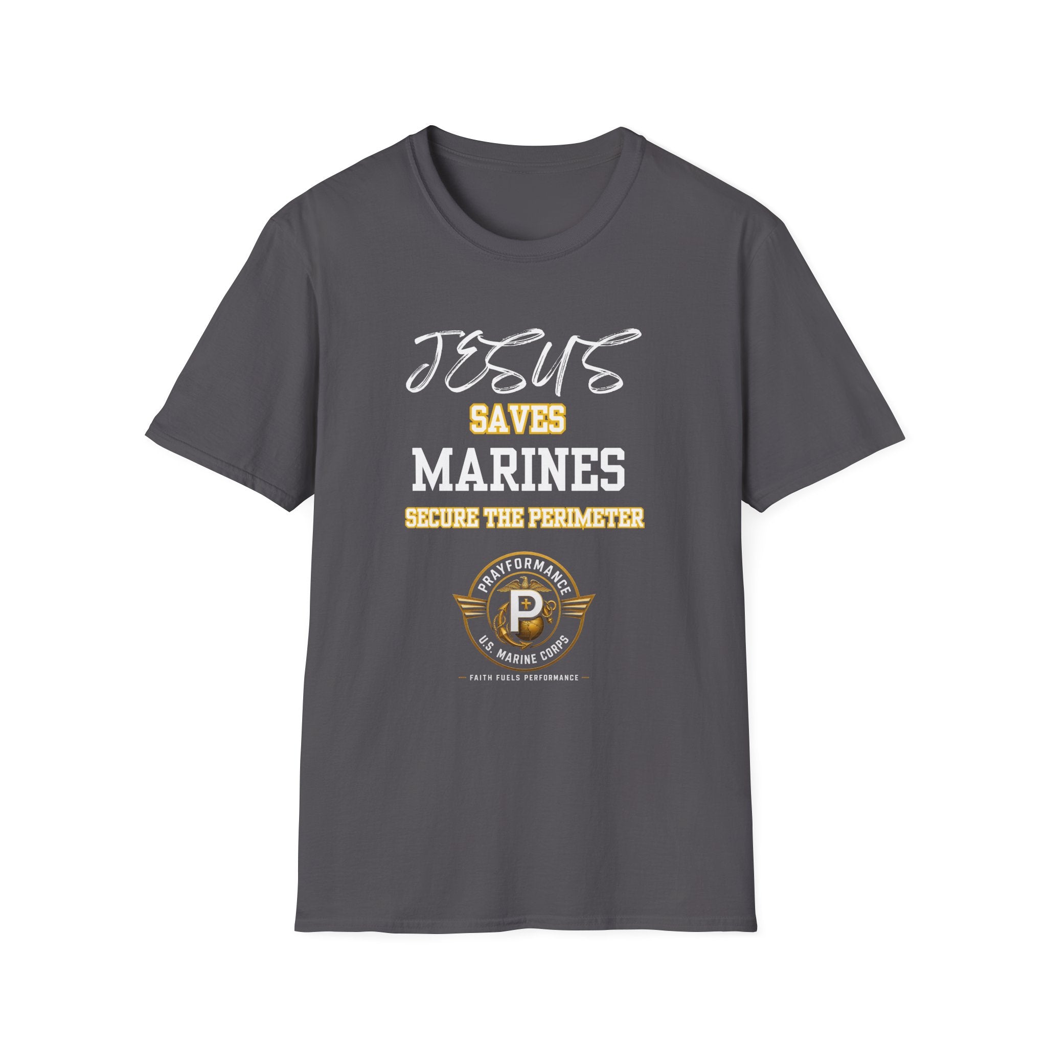 Marines Secure the Perimeter Unisex Softstyle T-Shirt