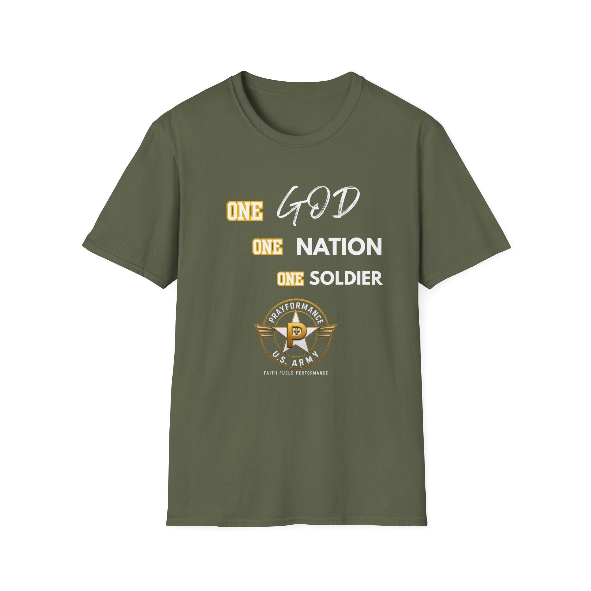 One God One Soldier Unisex Softstyle T-Shirt